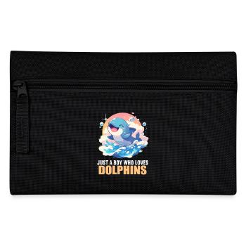 Dolphin Delfine Delfin - Federtasche - Schwarz - Vorne