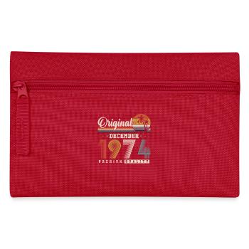 Original Dezember 1974 Jahrgang Retro Geburtstag - Pencil Case - red - Front