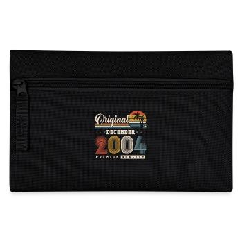 Original Dezember 2004 Jahrgang Retro Geburtstag - Federtasche - Schwarz - Vorne