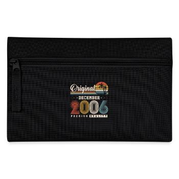 Original Dezember 2006 Jahrgang Retro Geburtstag - Federtasche - Schwarz - Vorne