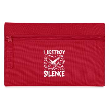 I destroy silence Viola player - Federtasche - Rot - Vorne
