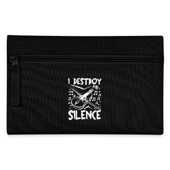 I destroy silence Viola player - Federtasche - Schwarz - Vorne