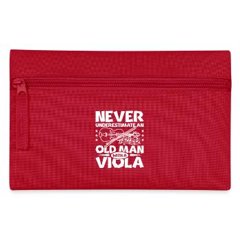 Ne sous-estimez jamais un vieil homme avec un alto - Trousse - rouge - Devant