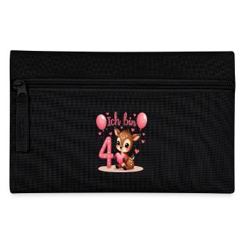 Sweet Deer J’ai 4 enfants 4ème anniversaire fille - Trousse - noir - Devant