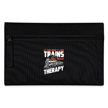 Wenn Du Züge Nicht Magst Brauchst Du Therapie - Federtasche - Schwarz - Vorne