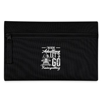 I'm done with adulthood Let's - Pencil Case - black - Front
