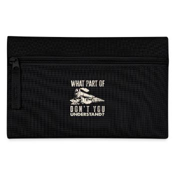 Qu’est-ce que vous ne comprenez pas, amoureux des trains - Trousse - noir - Devant