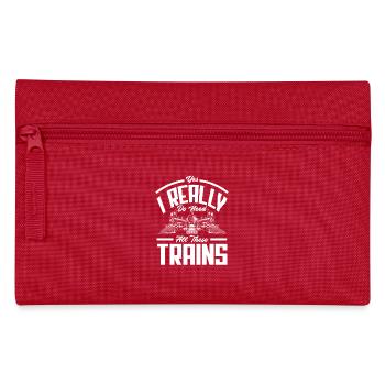 yes I really need all these trains - Pencil Case - red - Front