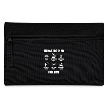 Things I do in my free time - Pencil Case - black - Front