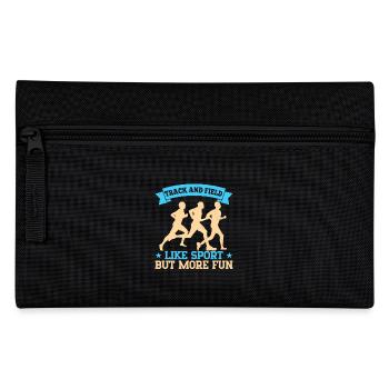 Running Track And Field Like Sport But More Fun - Pencil Case - black - Front