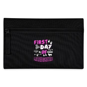 Kindergarten Teacher First Day Of Kindergarten - Pencil Case - black - Front