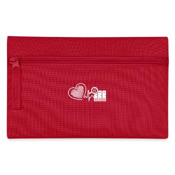 Librarian Librarian Heartbeat - Pencil Case - red - Front