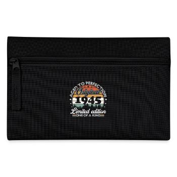 Original 1945 Vintage 80th Birthday Gift - Pencil Case - black - Front
