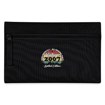 Vintage 2007 Geburtstagsgeschenk Für Geboren 2007 - Federtasche - Schwarz - Vorne