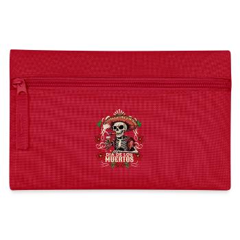 Dia De Los Muertos Totenkopf Totenschädel Tequilla - Federtasche - Rot - Vorne