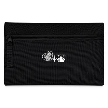 Mechanical Engineer Heartbeat - Pencil Case - black - Front