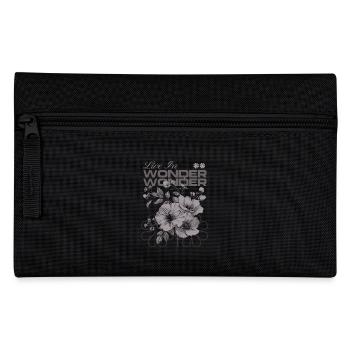 Live in Wonder Botanical Floral Art - Pencil Case - black - Front