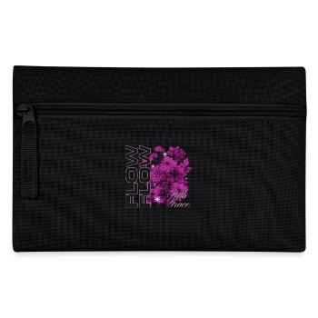 Flow with Grace Floral Art Design - Pencil Case - black - Front