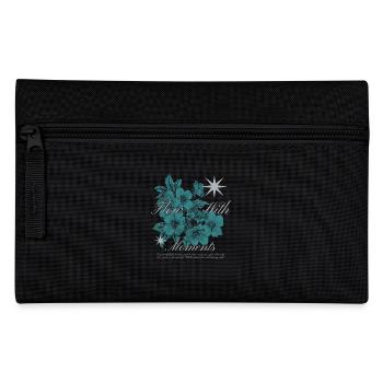 Flow with Moments Floral Art Design - Pencil Case - black - Front
