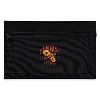 Sunrise Promise Floral Art Design - Pencil Case - black - Front