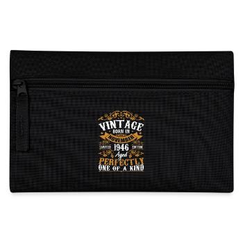 Vintage November 1946 Anniversary November 1946 - Pencil Case - black - Front