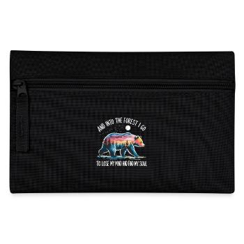 Nature Forest Relaxation Nature Conservation Bear Time Out - Pencil Case - black - Front