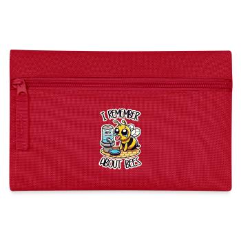 I Remember About Bees - Save the Bees / Bees lover - Pencil Case - red - Front