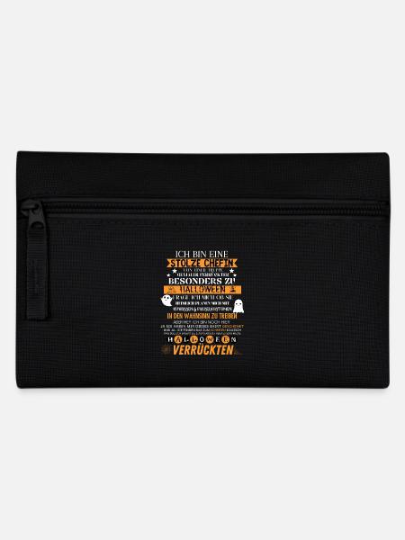 Stolze Chefin Lustig Halloween Team Damen - Federtasche - Schwarz