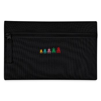 Farbenfrohe Dampflokomotiven für - Federtasche - Schwarz - Vorne