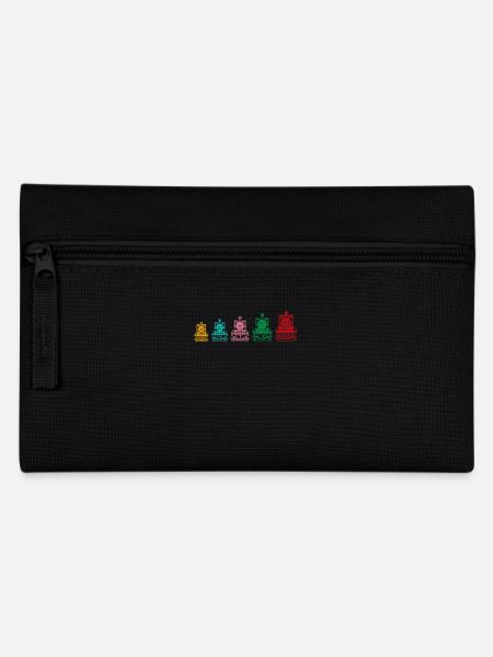 Des locomotives à vapeur colorées pour - Trousse - noir