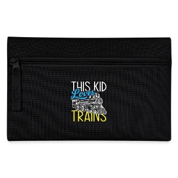 Dieses Kind Liebt Züge Eisenbahn - Federtasche - Schwarz - Vorne