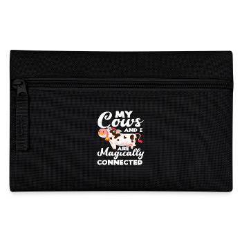 My cows and I are magically connected - Pencil Case - black - Front