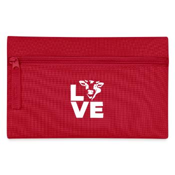 Love cow design for cow lovers - Pencil Case - red - Front