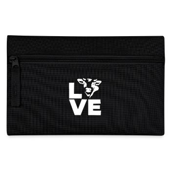 Love cow design for cow lovers - Pencil Case - black - Front