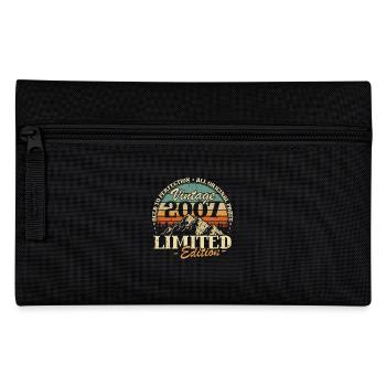 Vintage 2007 Vintage Birthday Retro Gift - Pencil Case - black - Front