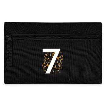 Viele Siebener - Federtasche - Schwarz - Vorne
