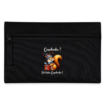 Écureuil Cadeau Anniversaire Noël Drôle - Trousse - noir - Devant