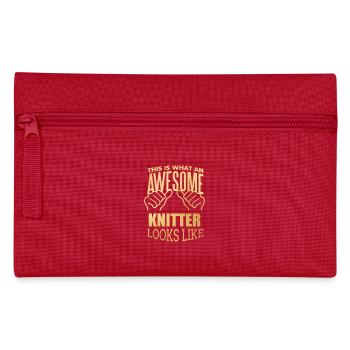Knitting - Pencil Case - red - Front