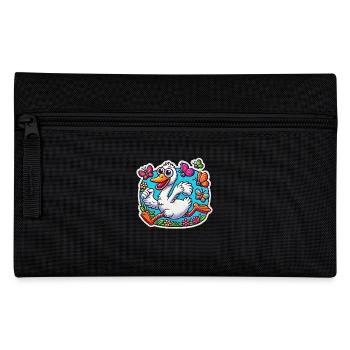 Silly Goose scares away the butterflies - Pencil Case - black - Front