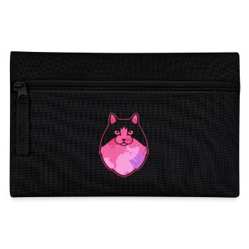 Cute Ragamuffin cat Face - Pencil Case - black - Front