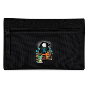 Kürbis Halloween Drache Drachen Kind Kinder Baby - Federtasche - Schwarz - Vorne