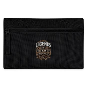 1963 November born Birthday Year of birth - Pencil Case - black - Front
