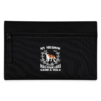 American Bulldog Has Four Legs And A Tail - Pencil Case - black - Front