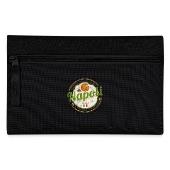 Neapel Italien Vesuv und Pizza Vintage Souvenir - Federtasche - Schwarz - Vorne