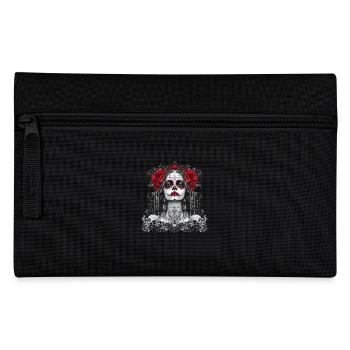 Gothic Catrina with Roses for Dia de los Muertos - Pencil Case - black - Front