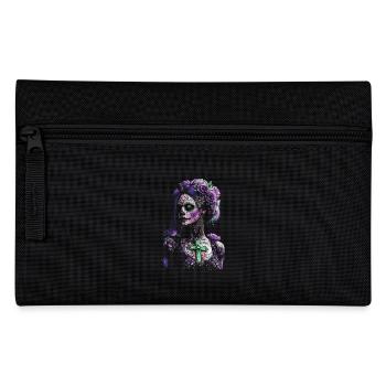 Mystical Catrina with Cross for Dia de los Muertos - Pencil Case - black - Front