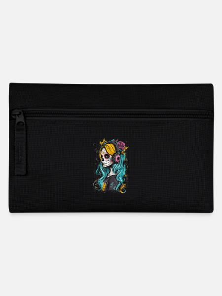 Catrina-Musikliebhaberin für Dia de los Muertos - Federtasche - Schwarz