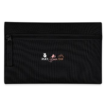 Peace love Oud - Federtasche - Schwarz - Vorne