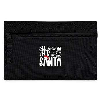 Christmas I'm Hunting Santa - Pencil Case - black - Front