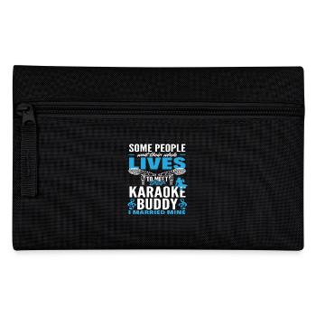 Ein Leben Lang Auf Karaoke Buddy Gewartet - Federtasche - Schwarz - Vorne